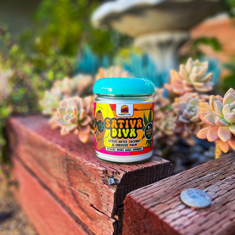 Modest & Co. Odor Eliminating Candles, thc, , dry herb, flower, wax